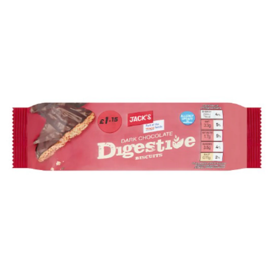 Happy Shopper Milk Chocolate Digestives 200g x Case of 12