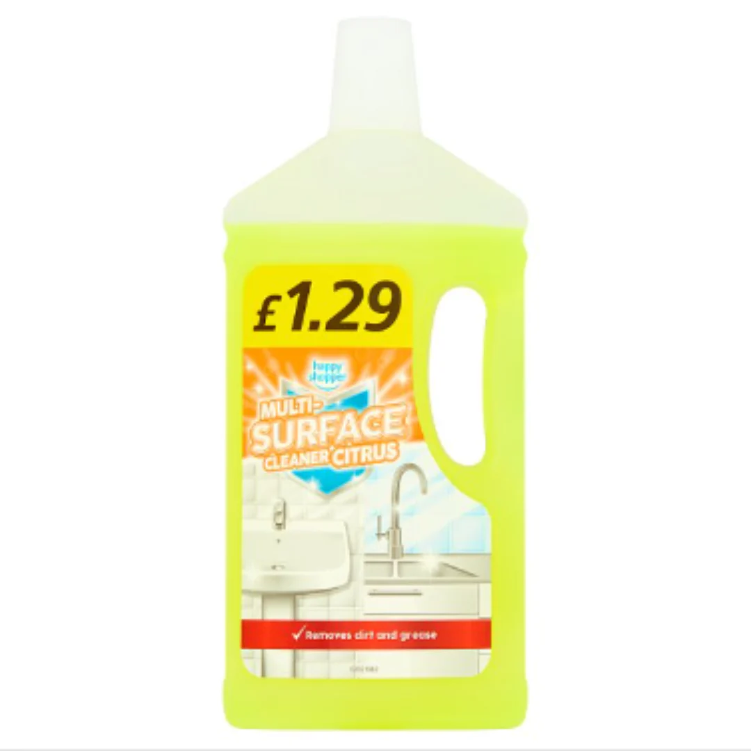 Happy Shopper Multi-Surface Cleaner Citrus 1 Litre x Case of 9