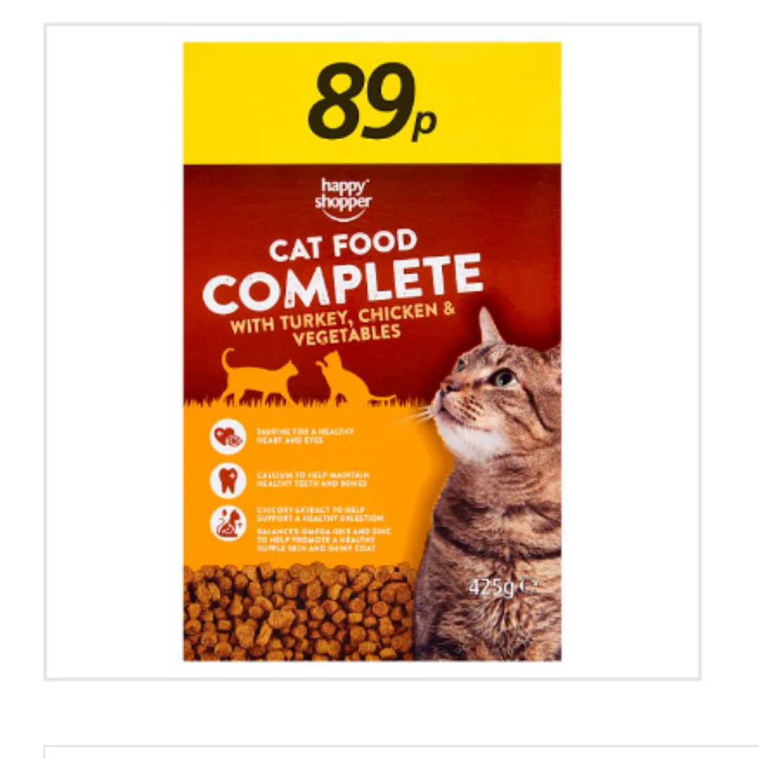 Happy Shopper Complete Cat Food with Turkey, Chicken & Vegetables 425g x Case of 8