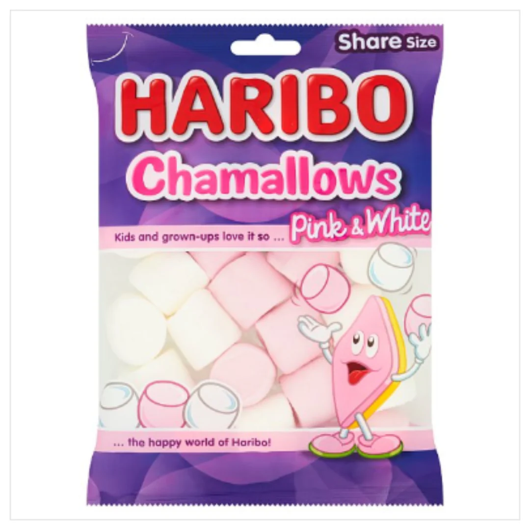 HARIBO Chamallows Pink & White 140g x Case of 12