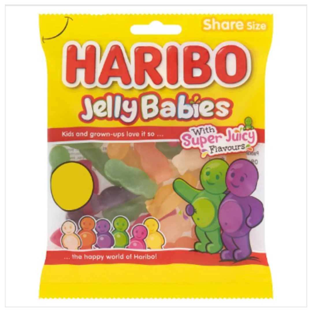 HARIBO Jelly Babies 140g x Case of 12