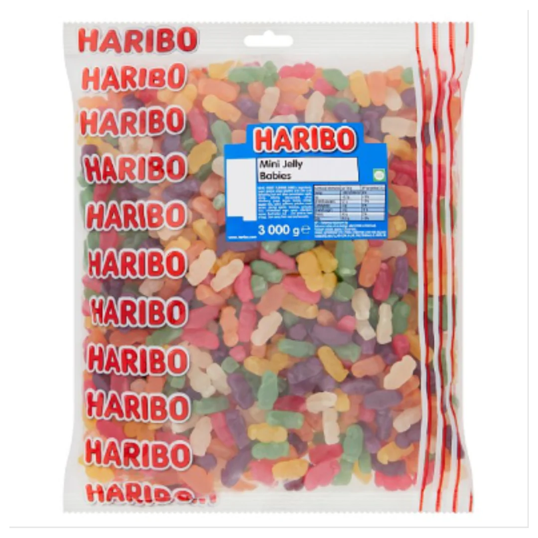 HARIBO Mini Jelly Babies 3kg x Case of 1