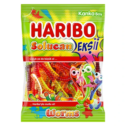 24x Haribo Eksii Solucan 70gr