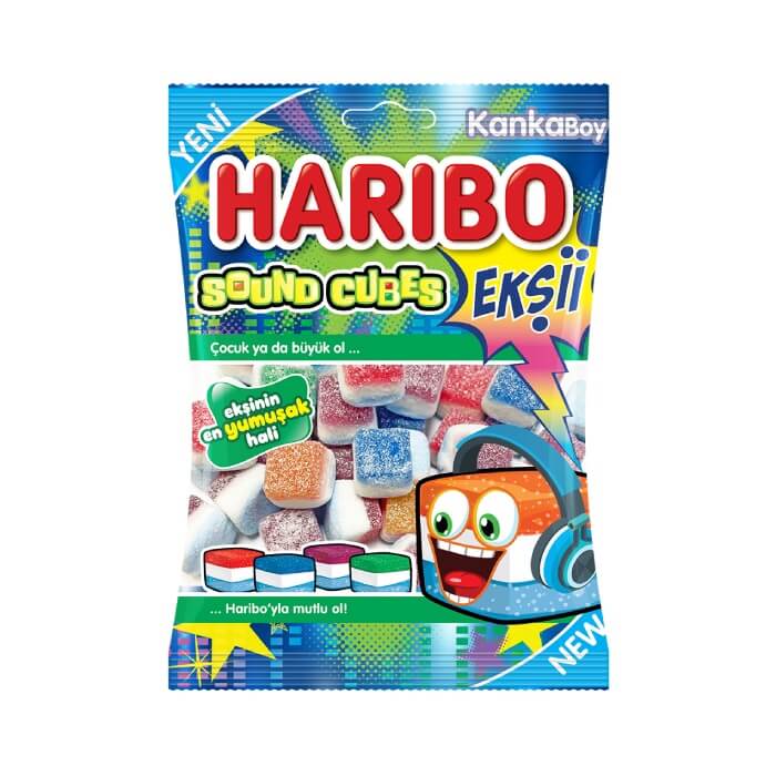24x Haribo Fizzy Sound Cubes