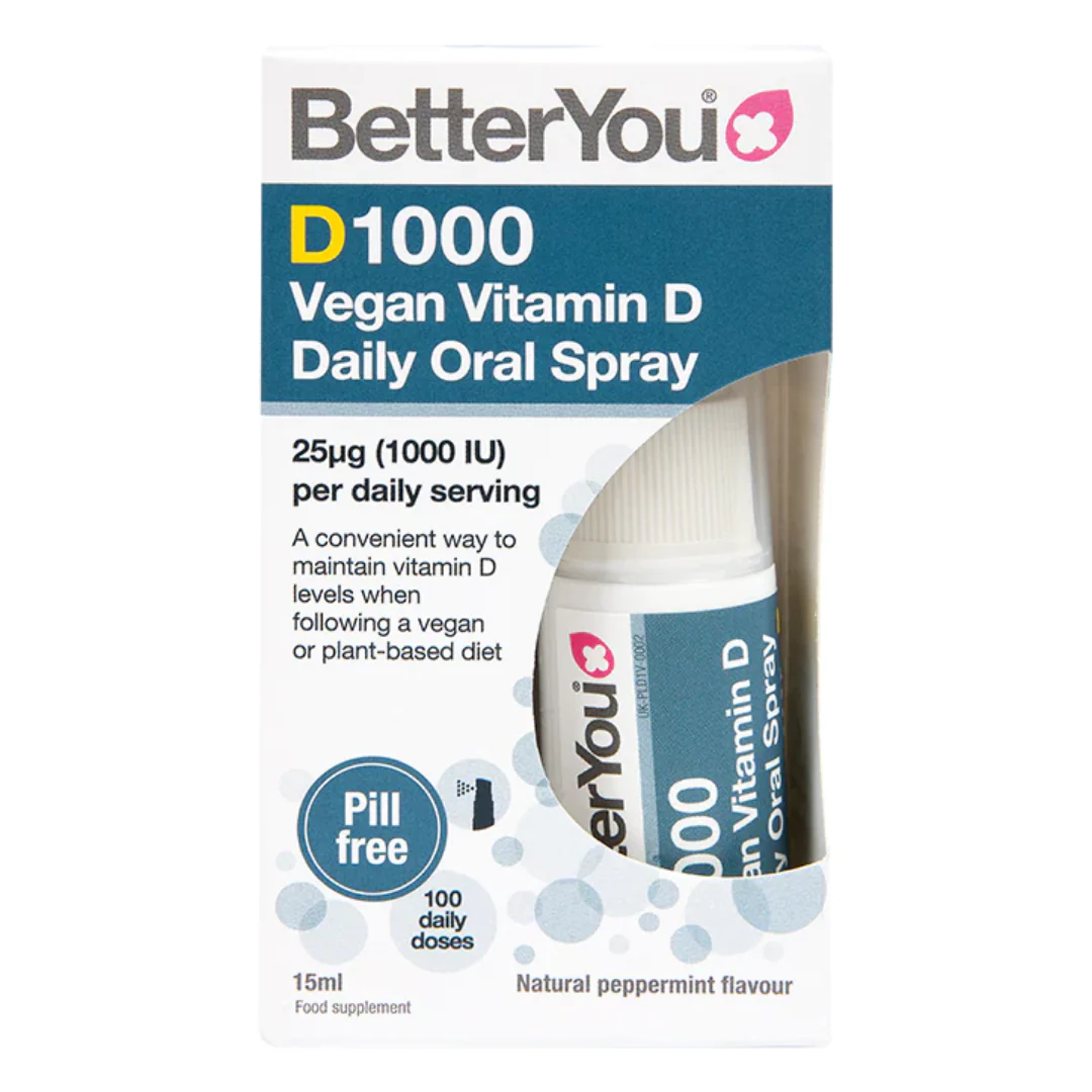 BetterYou Dlux Vegan Vitamin D Daily Oral Spray 1000IU 15ml