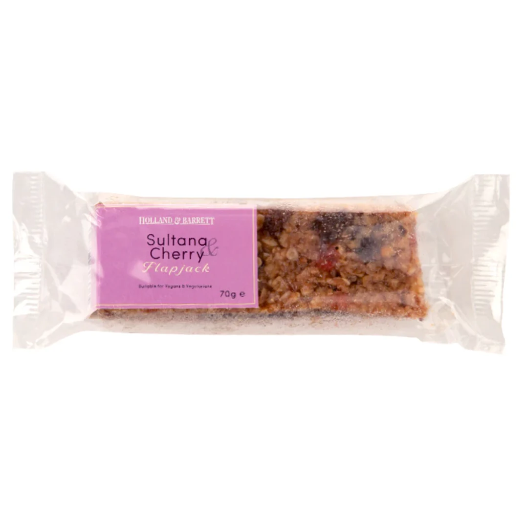 Holland & Barrett Cherry & Sultana Flapjack 70g