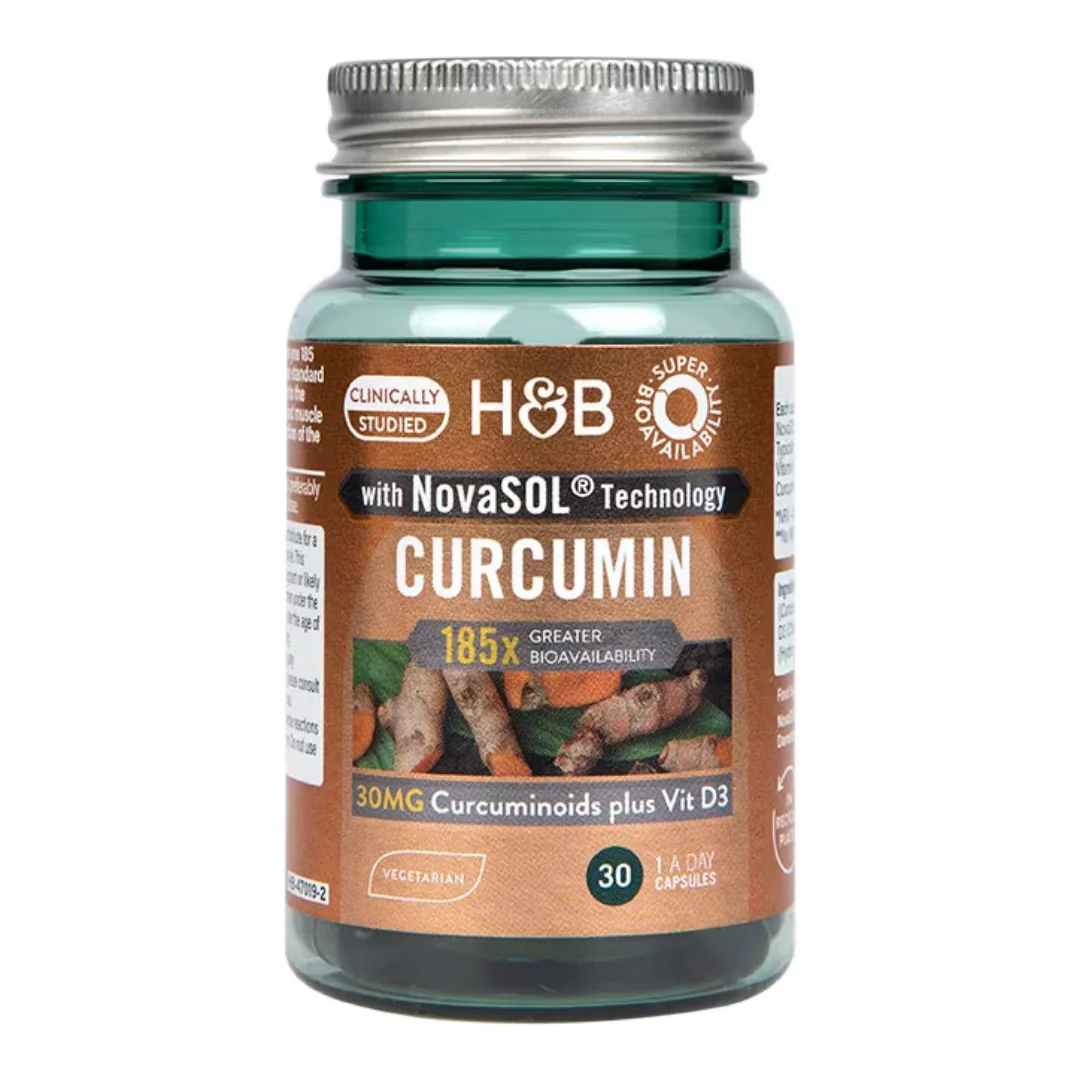 Holland & Barrett East Meets West Novasol Bio-available Curcumin & Vit D 30 Capsules