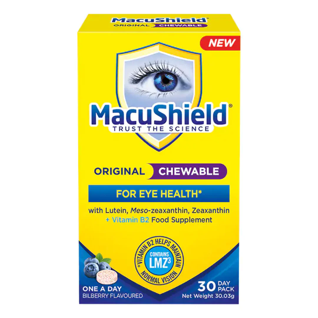 MacuShield Original Formula Bilberry Flavour 30 Chewables