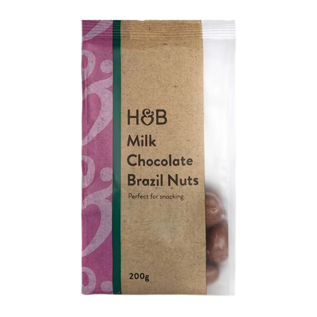 Holland & Barrett Milk Chocolate Brazil Nuts 200g