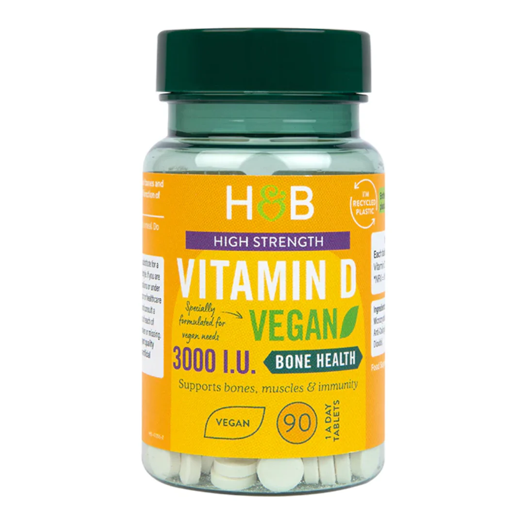 Holland & Barrett Vegan Vitamin D 3000 I.U. 75ug 90 Tablets