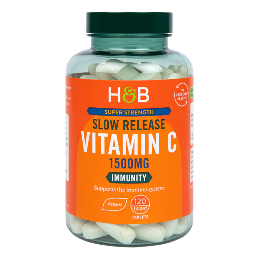 Holland & Barrett High Strength Slow Release Vitamin C 1500mg 120 Tablets