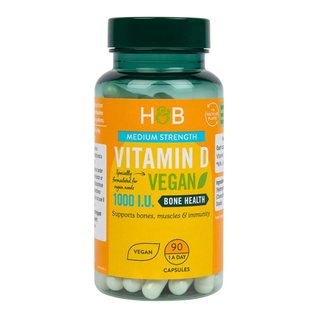 Holland & Barrett Vegan Vitamin D 1000 I.U 25ug 90 Capsules