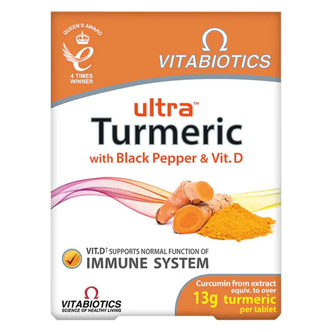 Vitabiotics Ultra Turmeric with Black Pepper & Vitamin D 60 Tablets