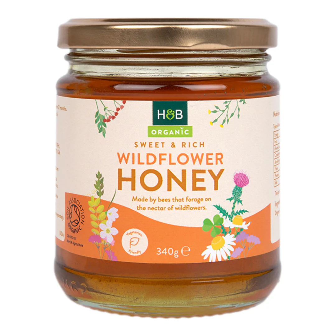 Holland & Barrett Organic Wild Flower Clear Honey 340g
