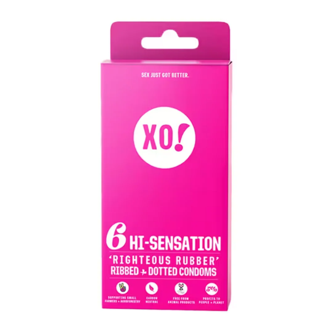 XO! Hi-Sensation Condoms - 6 Pack