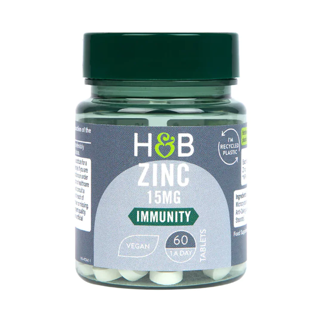 Holland & Barrett Zinc 15mg 60 Tablets