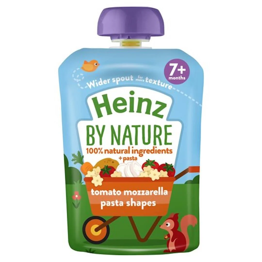 Heinz Savoury Pouch Tomato Mozzarella Pasta Shapes 130gr