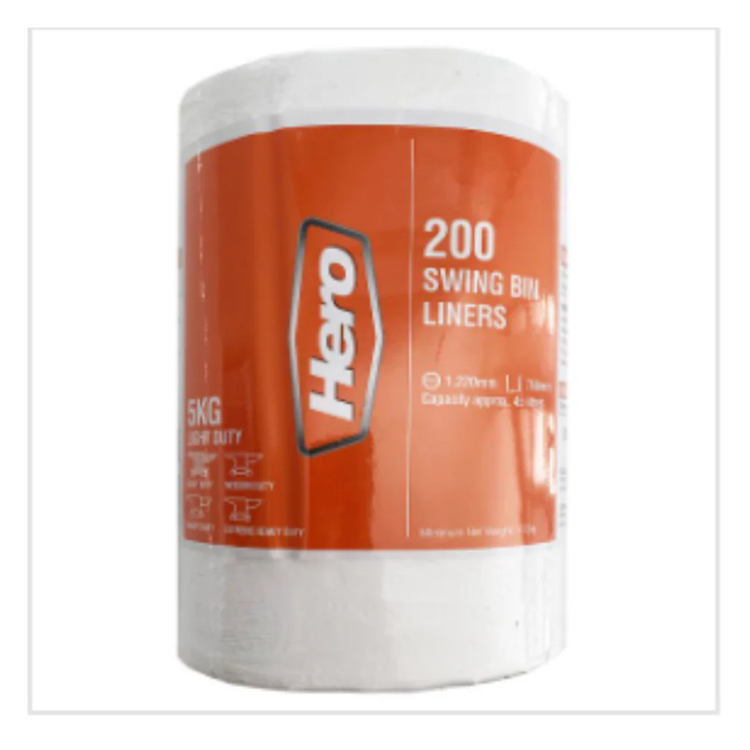 Hero 200 Swing Bin Liners | Approx 200 per Case| Case of 1