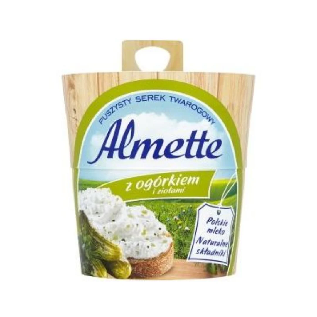 Hochland Almette Ogorkiem (Cucumber & Herbs) Spreadable Cheese 12 Pieces 150gr
