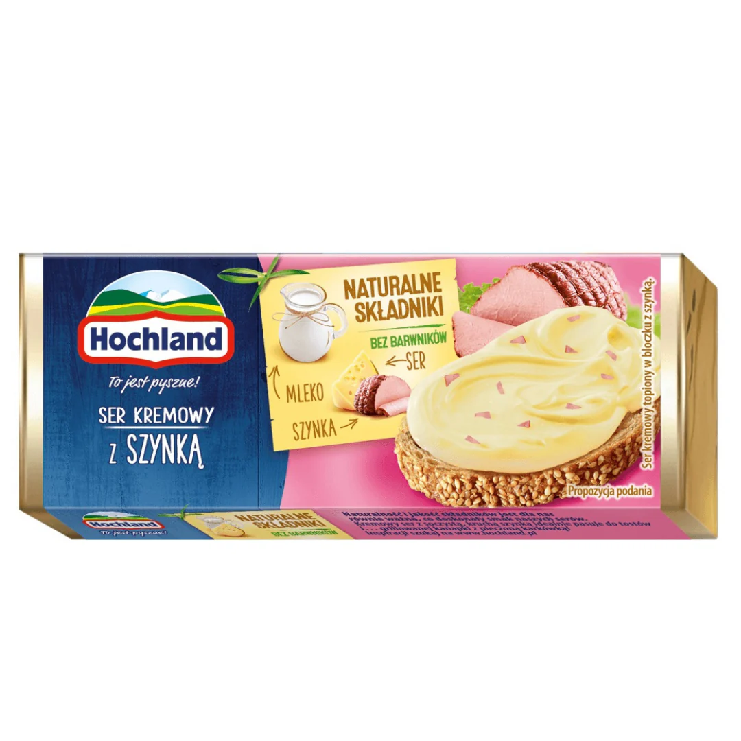 Hochland Block Cheese with Ham Spread 90gr