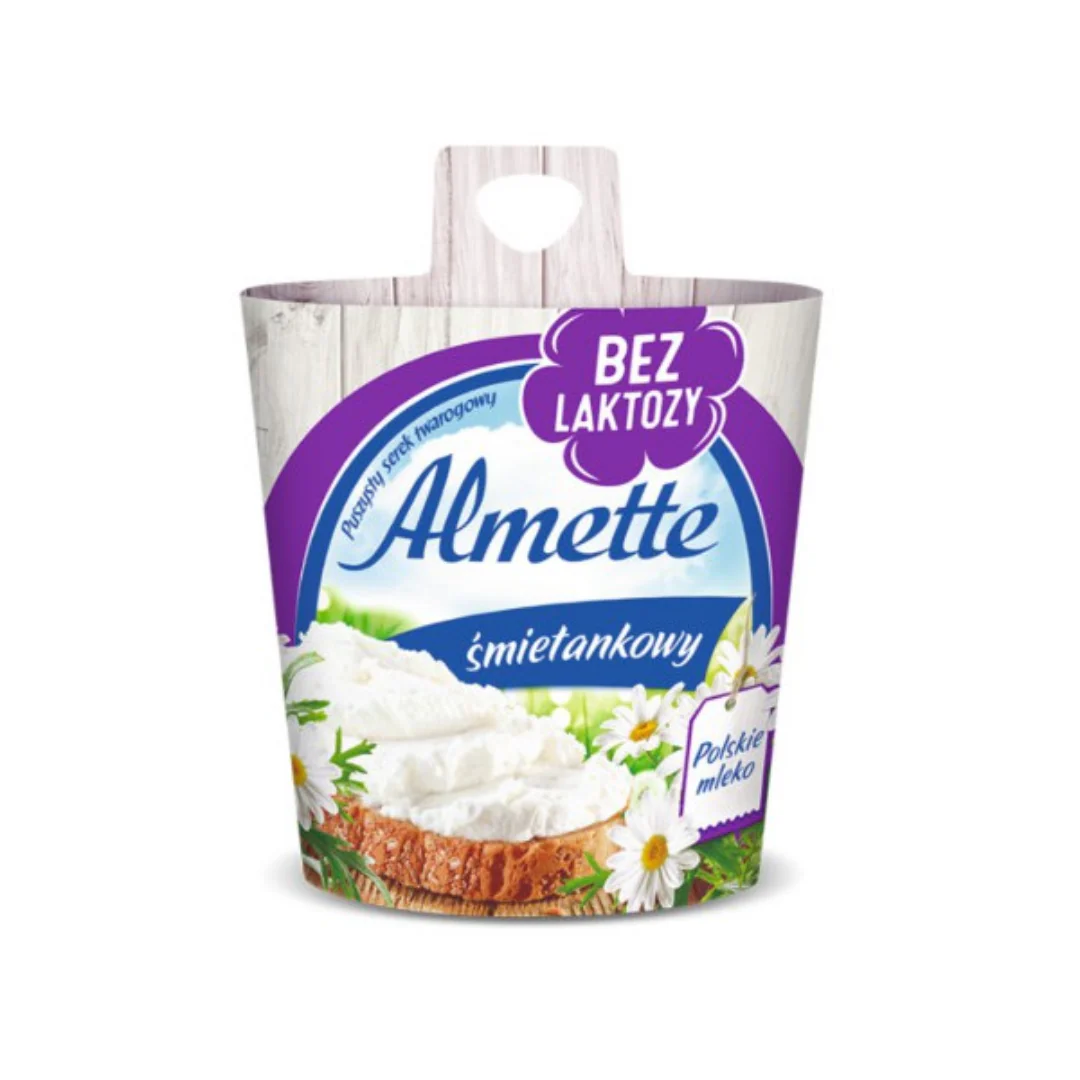 Hochland Almette Smietankowy (Cream) Spreadable Cheese 12 Pieces 150gr