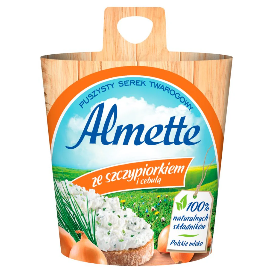 Hochland Almette Szczypiorkiem (Onion & Herbs) Spreadable Cheese 24 Pieces 150gr