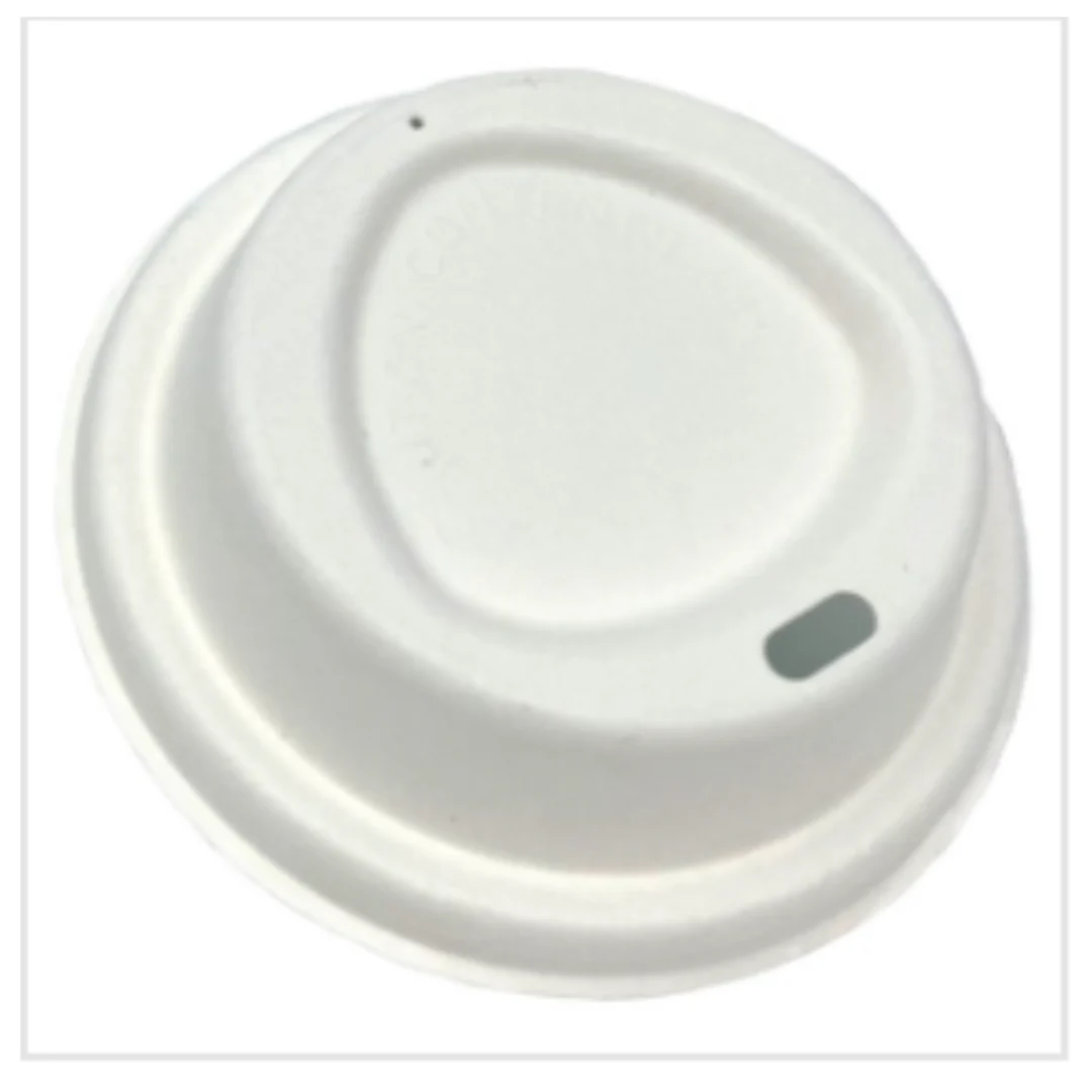 H-Pack 90mm Eco Bagasse Lids 100s x Case of 1