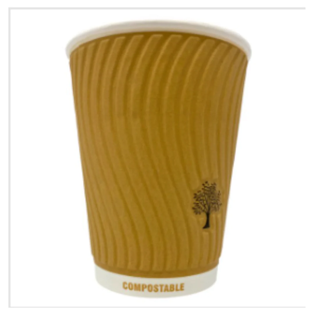 H-Pack 12oz Bio Cup Embossed Double Wall 30s x Case of 1