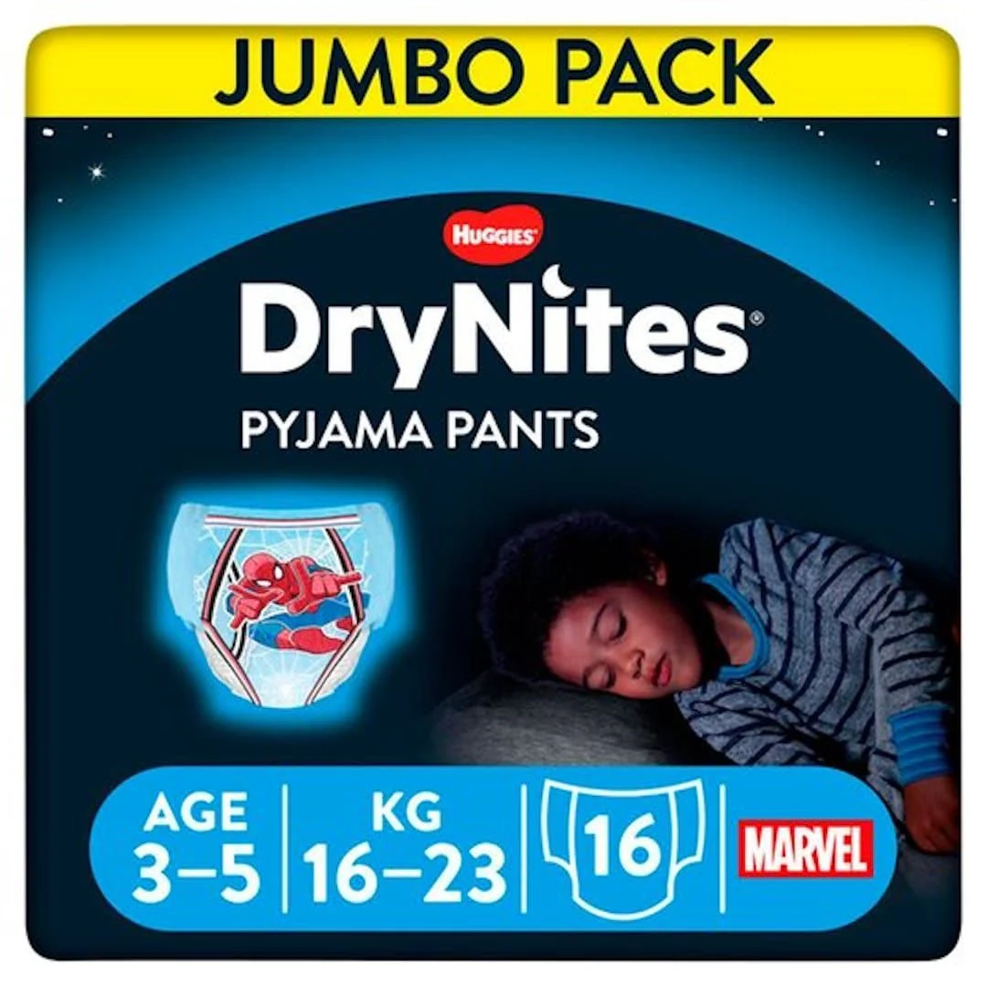 Huggies Drynites Boy 3-5Yrs 16 Pyjama Pants