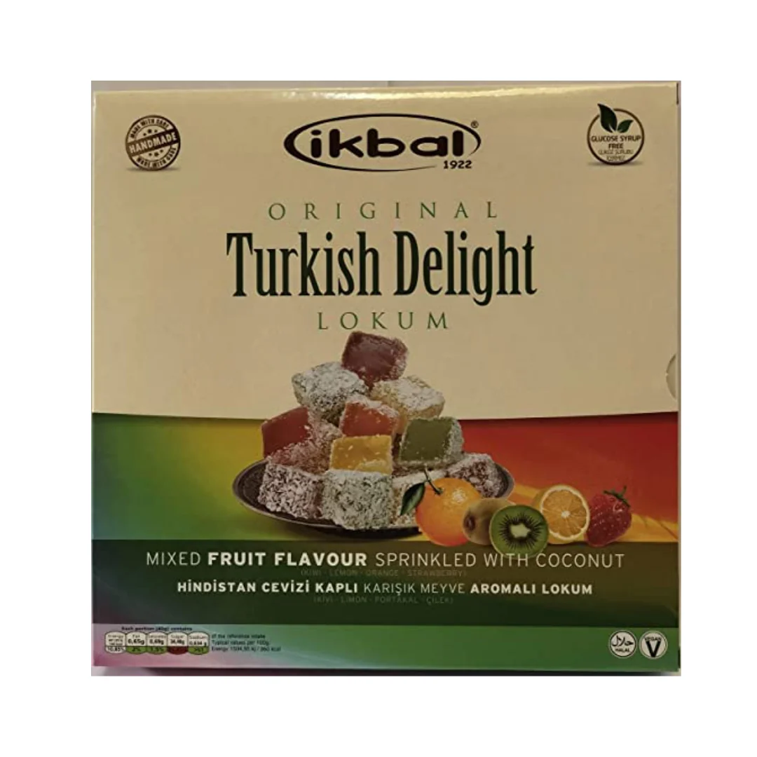 IKBAL Turkish Delight - Berries Sprinkled with Coconut 350g x 6 pack
