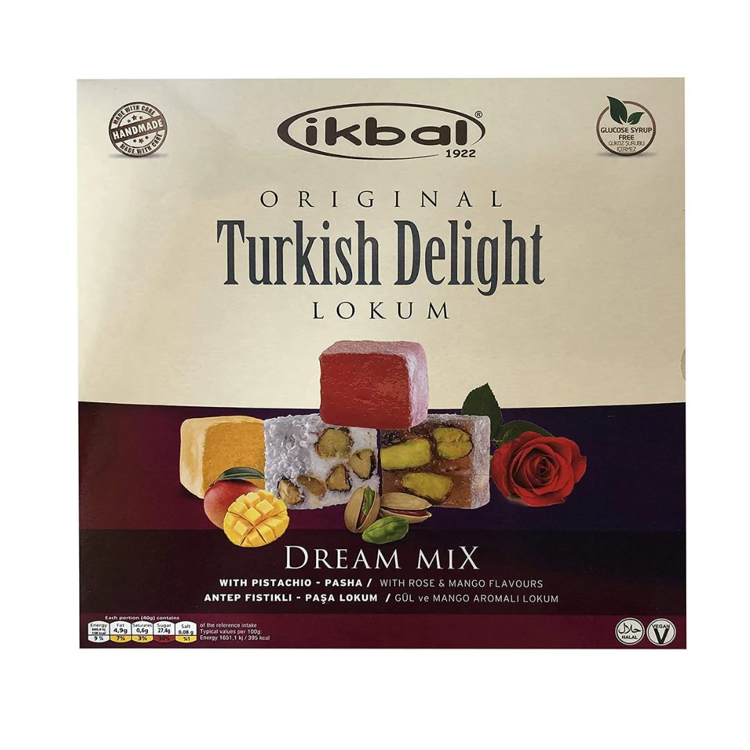 IKBAL Turkish Delight - Dream Mix Pasha with Pistachio 350g x 6 pack
