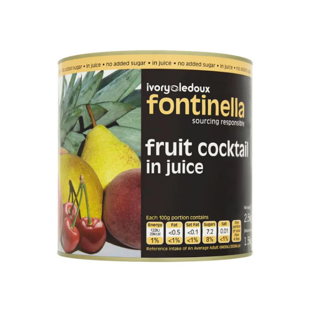 Ivory Ledoux Fontinella Fruit Cocktail in Juice 2.5kg x 6