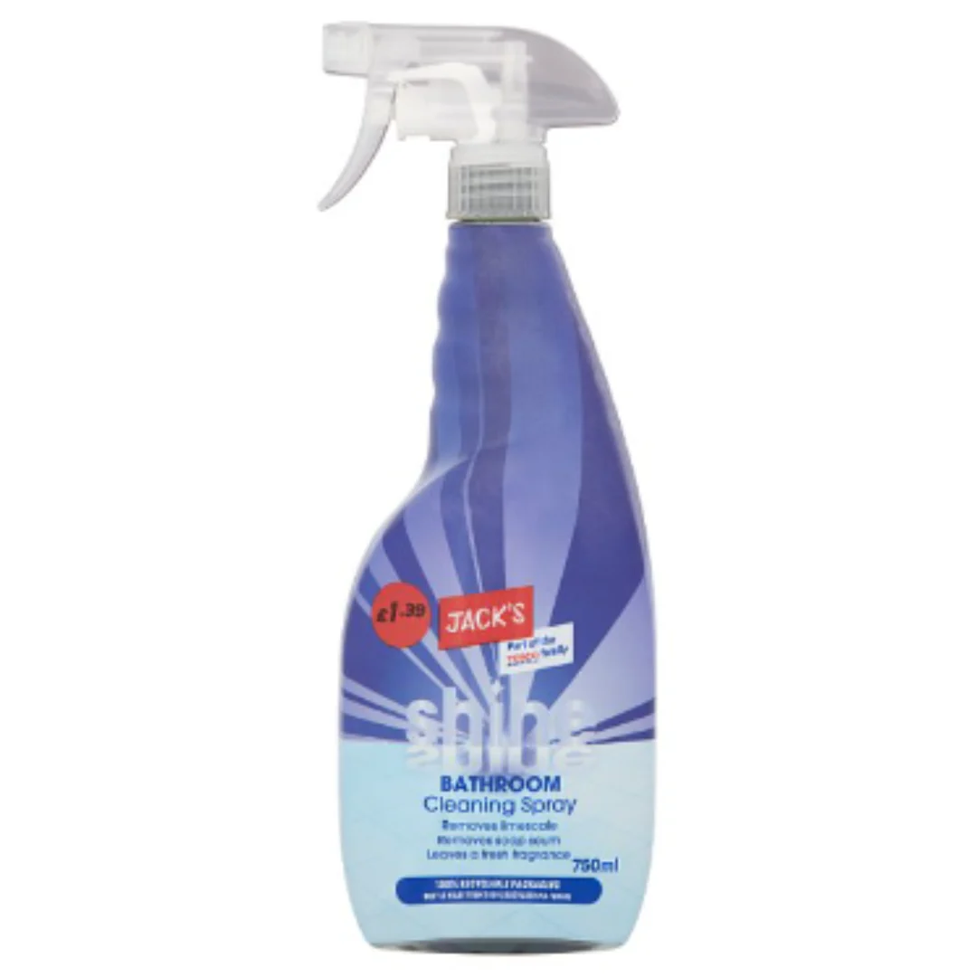 Jack's Shine Bathroom Cleaning Spray 750ml x Case of 6