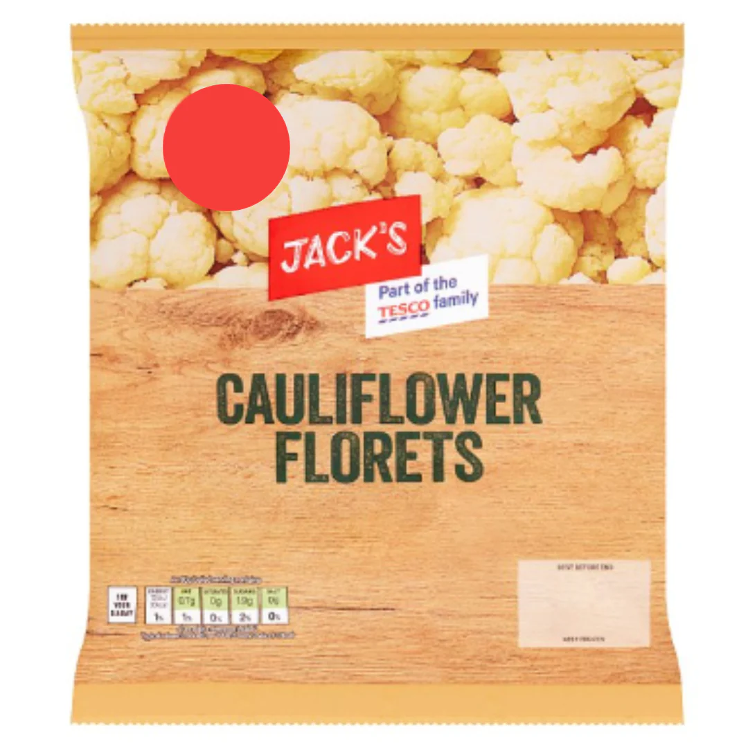 Jack's Cauliflower Florets 500g x 8 Packs