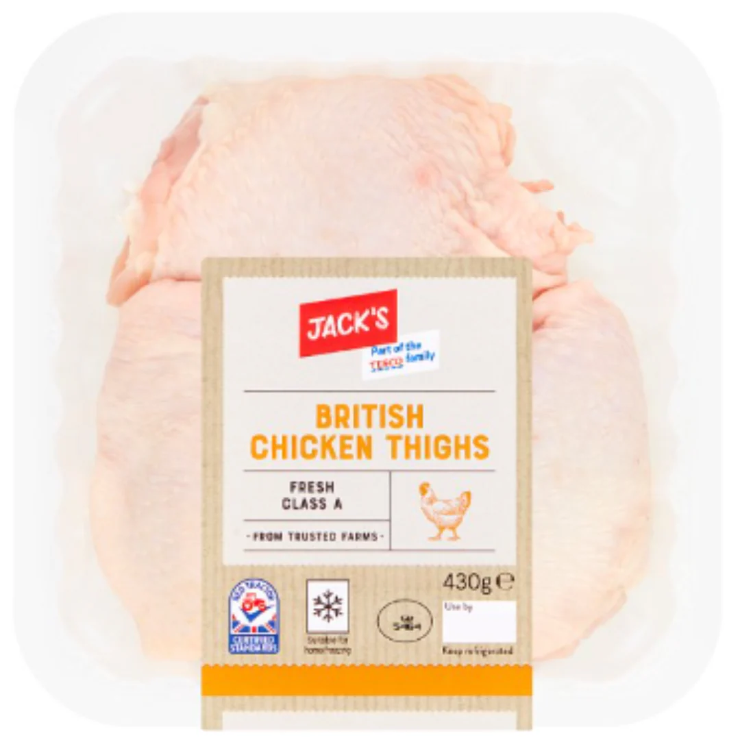 Jack's British Chicken Thighs 430g x 1 Pack
