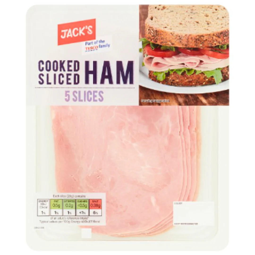 Jack's Cooked Sliced Ham 5 Slices 100g x 1