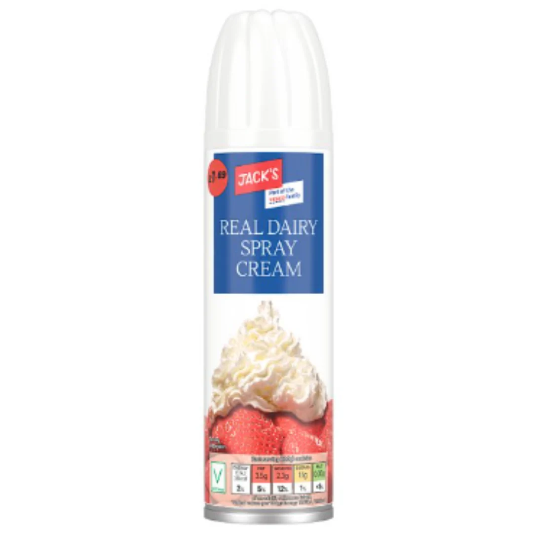 Jack's Real Dairy Spray Cream 250g x 1