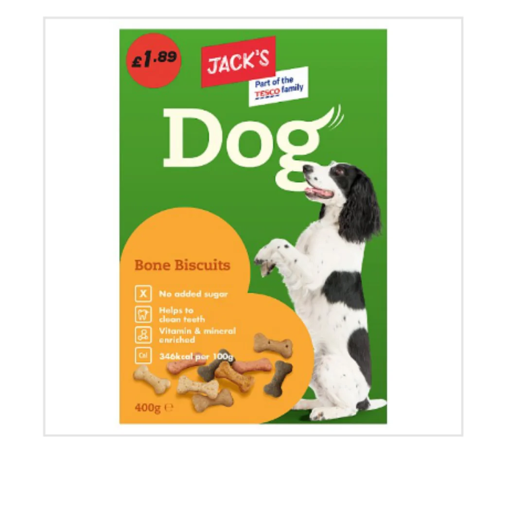 Jack's Dog Bone Biscuits 400g x Case of 5