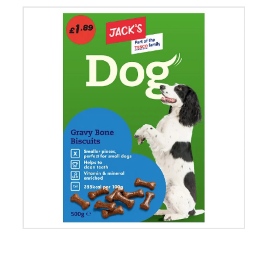 Jack's Dog Gravy Bone Biscuits 500g x Case of 5
