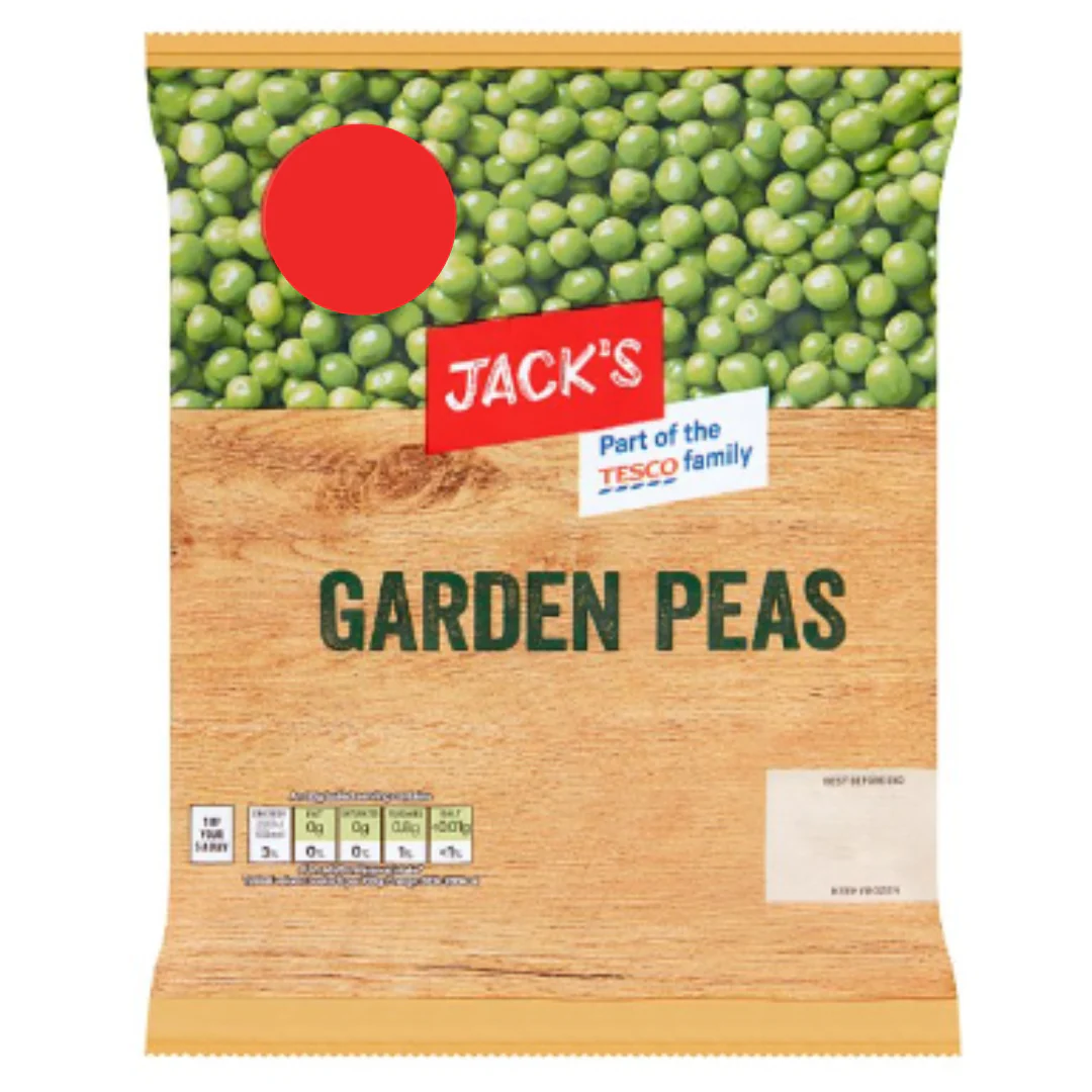 Jack's Garden Peas 500g x 10 Packs