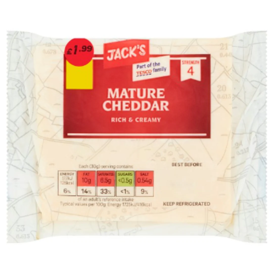 Jack's Mature Cheddar 200g x 10