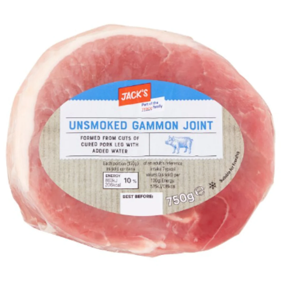 Jack's Unsmoked Gammon Joint 750g x 1 Pack