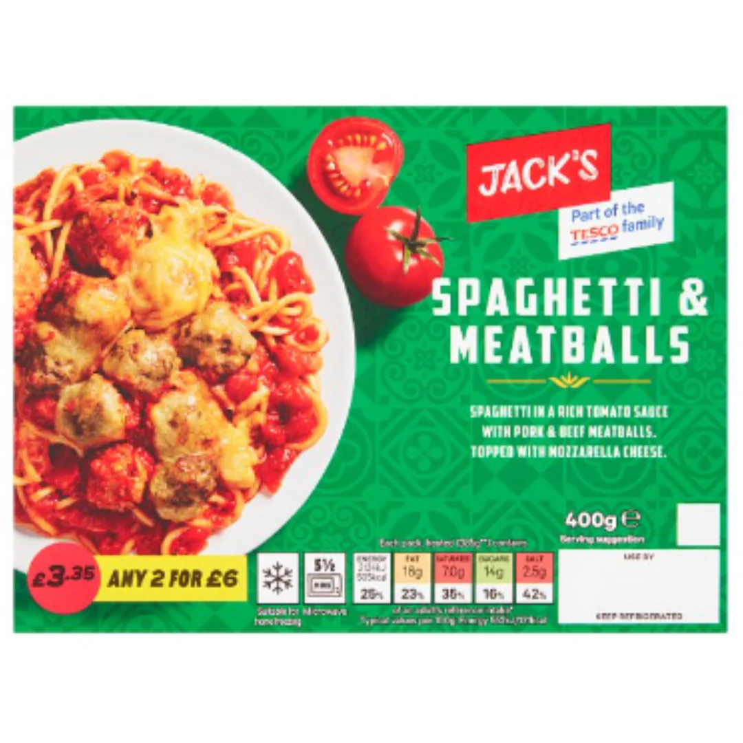 Jack's Spaghetti & Meatballs 400g x 1