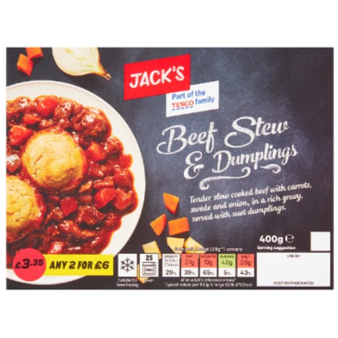 Jack's Beef Stew & Dumplings 400g x 1