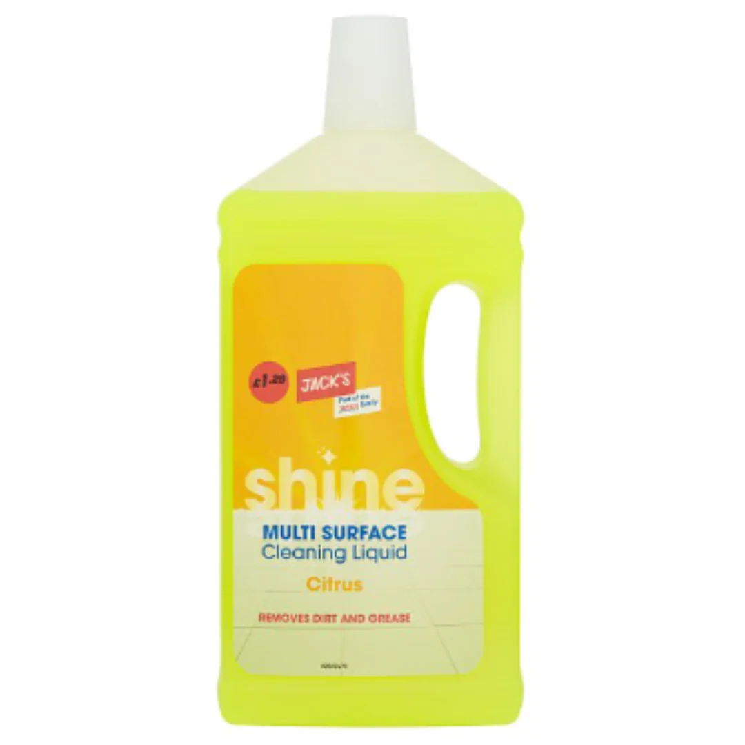 Jack's Shine Multi Surface Cleaning Liquid Citrus 1 Litre x Case of 8