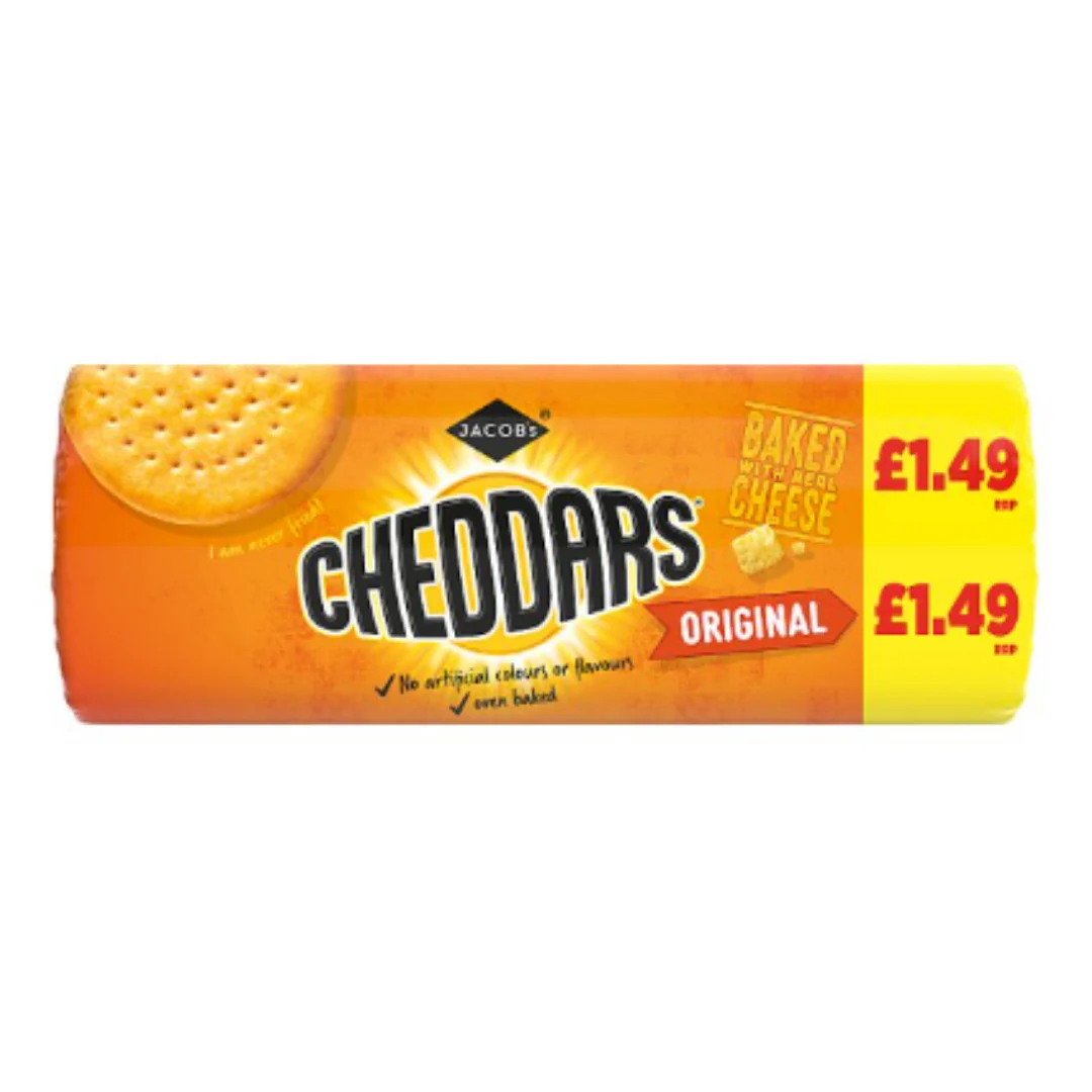 Jacobs Cheddars Original 150g x Case of 12