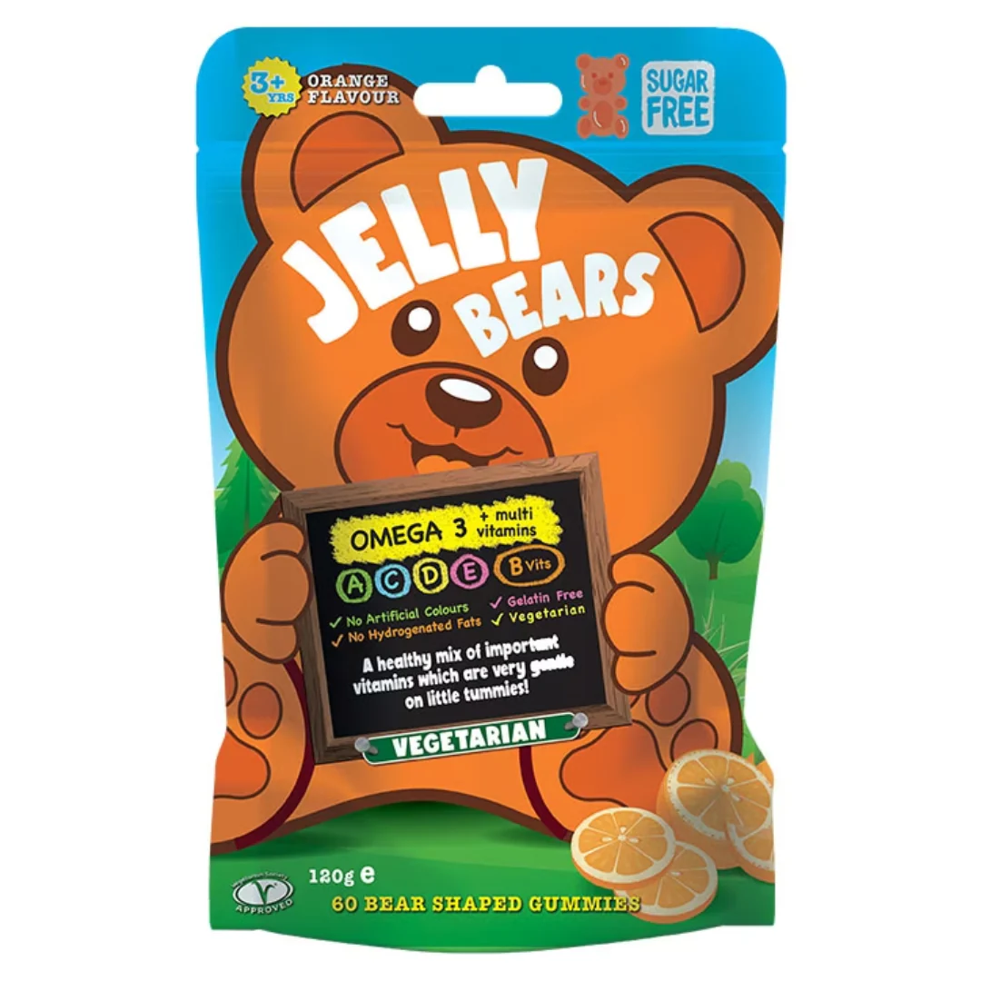 Jelly Bears Omega-3 + Multivitamins 60 Gummies Pouch