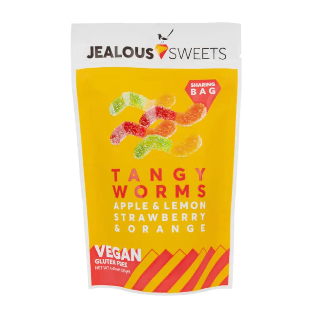 Jealous Sweets Tangy Worms 125g