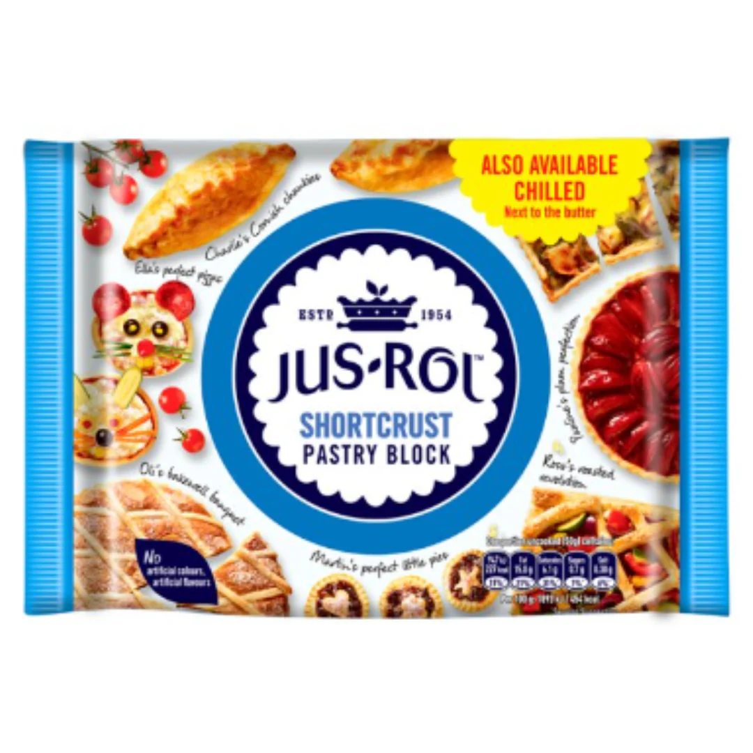 Jus-Rol Frozen Shortcrust Pastry Block 500g x 6 Packs