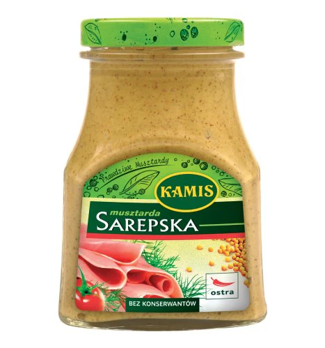 8x Kamis Mustard Sarepska Jar 185g